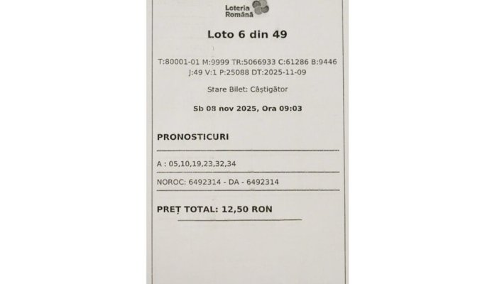 câștigător loto 6/49