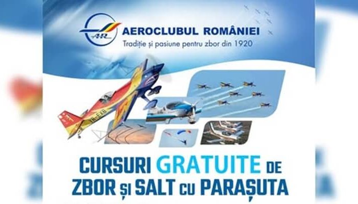 cursuri gratuit de zbor și parașutism