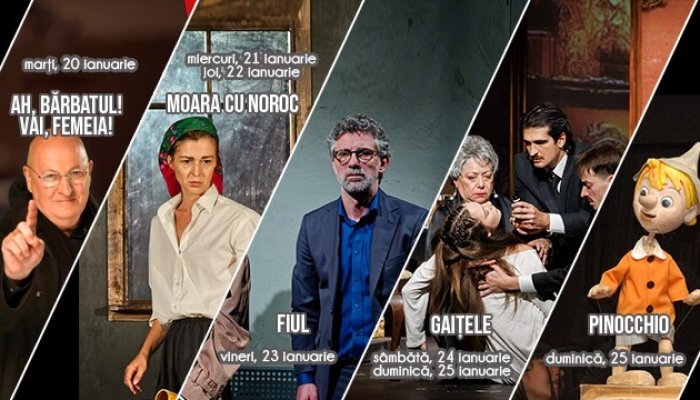 Spectacolele Teatrului „Toma Caragiu” în perioada 19 – 25 ianuarie