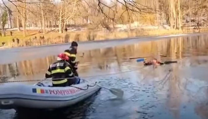 gard lac inghetat craiova