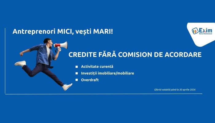 Sprijin pentru micile afaceri: finanțare cu ZERO COMISION de acordare